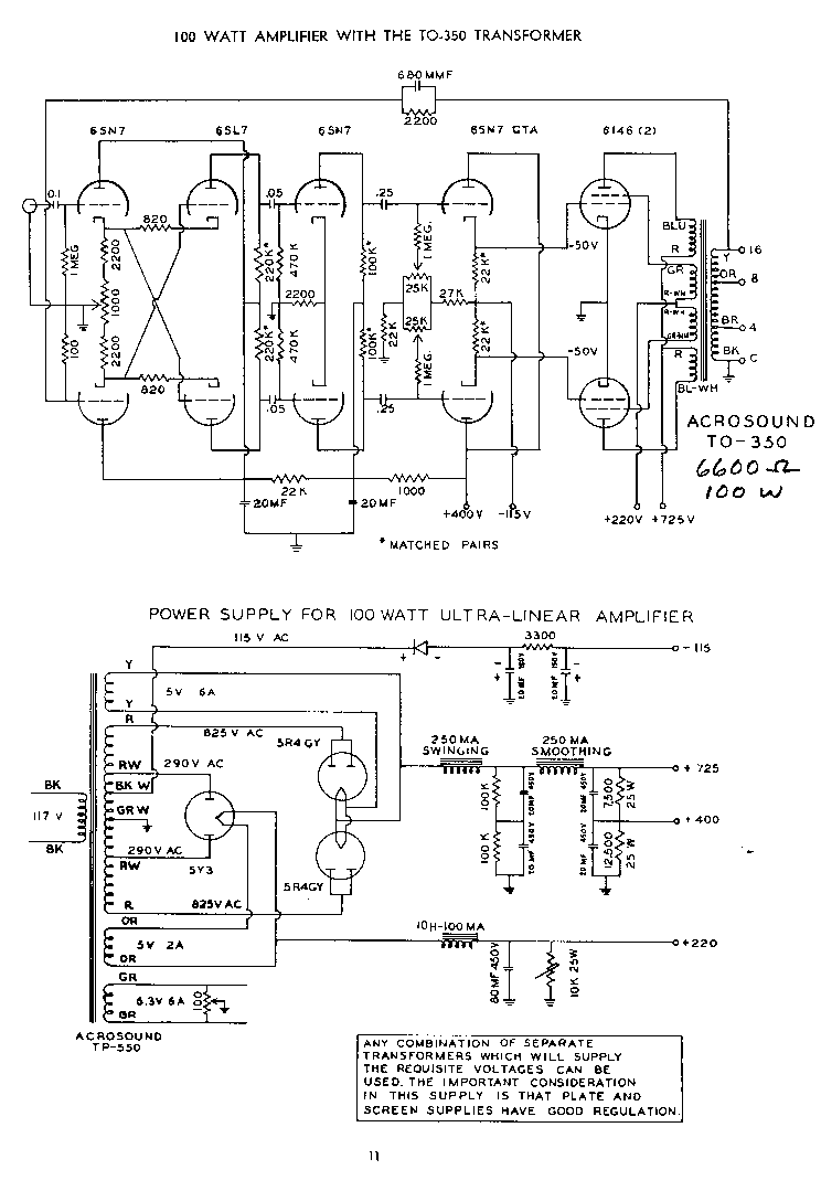 用6146电子管做的推挽功电路图