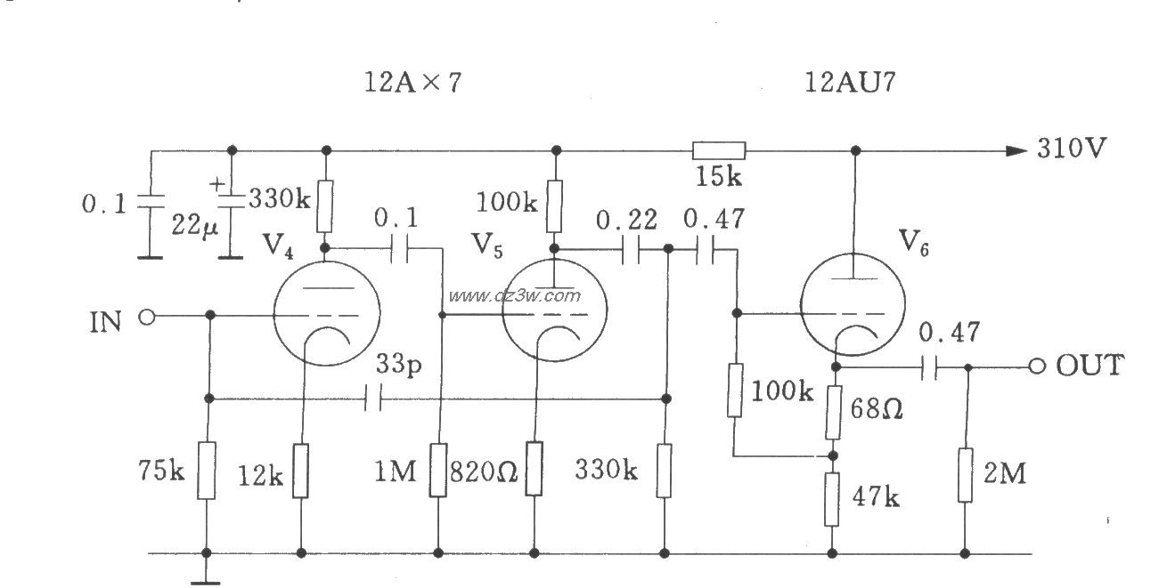McIntosh-C22电子管线路电路图