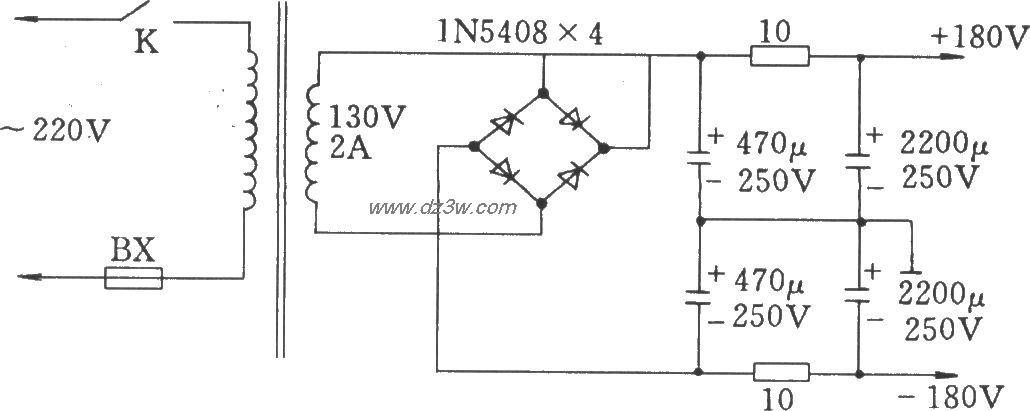 OTL功放电源的电流(用于电路图