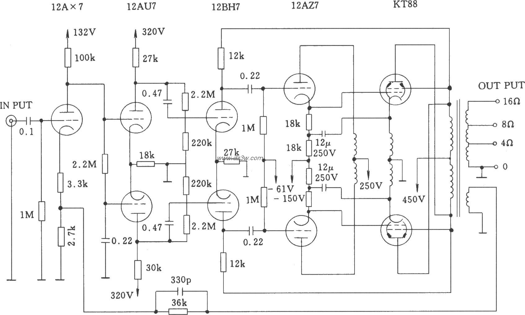 电子管麦景图MC-275(McI电路图