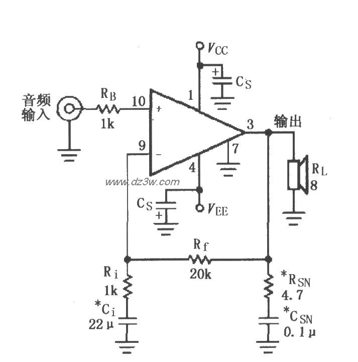LM4700／4701的双电源供电路图