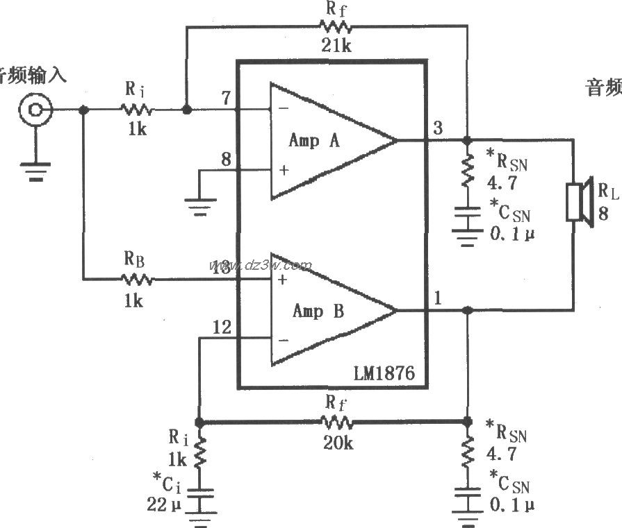 由LM4730／4731构成的电电路图