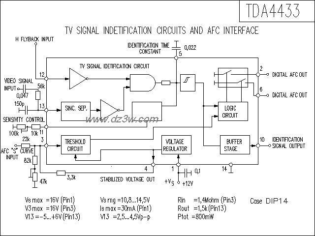TDA4433功放电路电路图