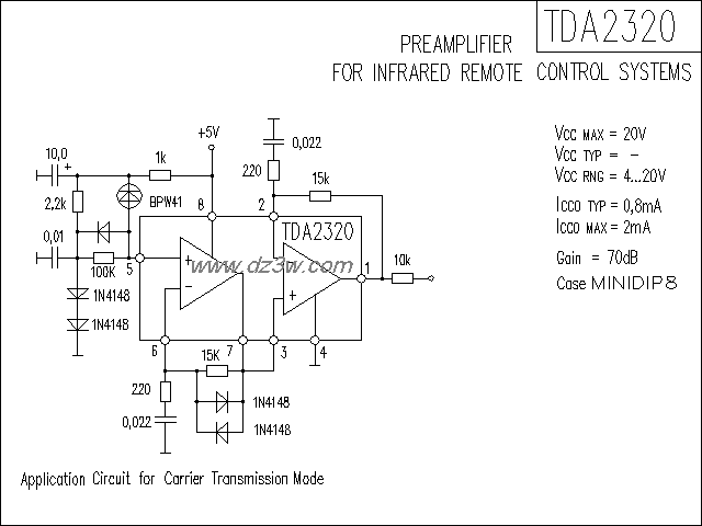 TDA2320功放电路电路图