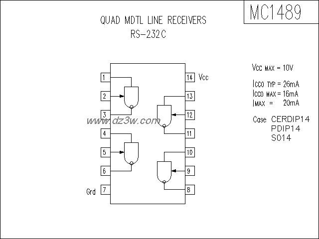 TDA1489功放电路电路图