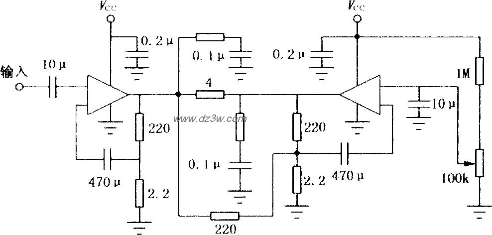 LM2002／2002A  8W音频功电路图