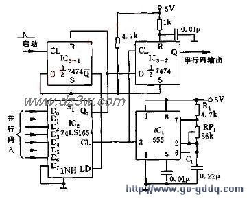 七位并行串行码转换电路电路图