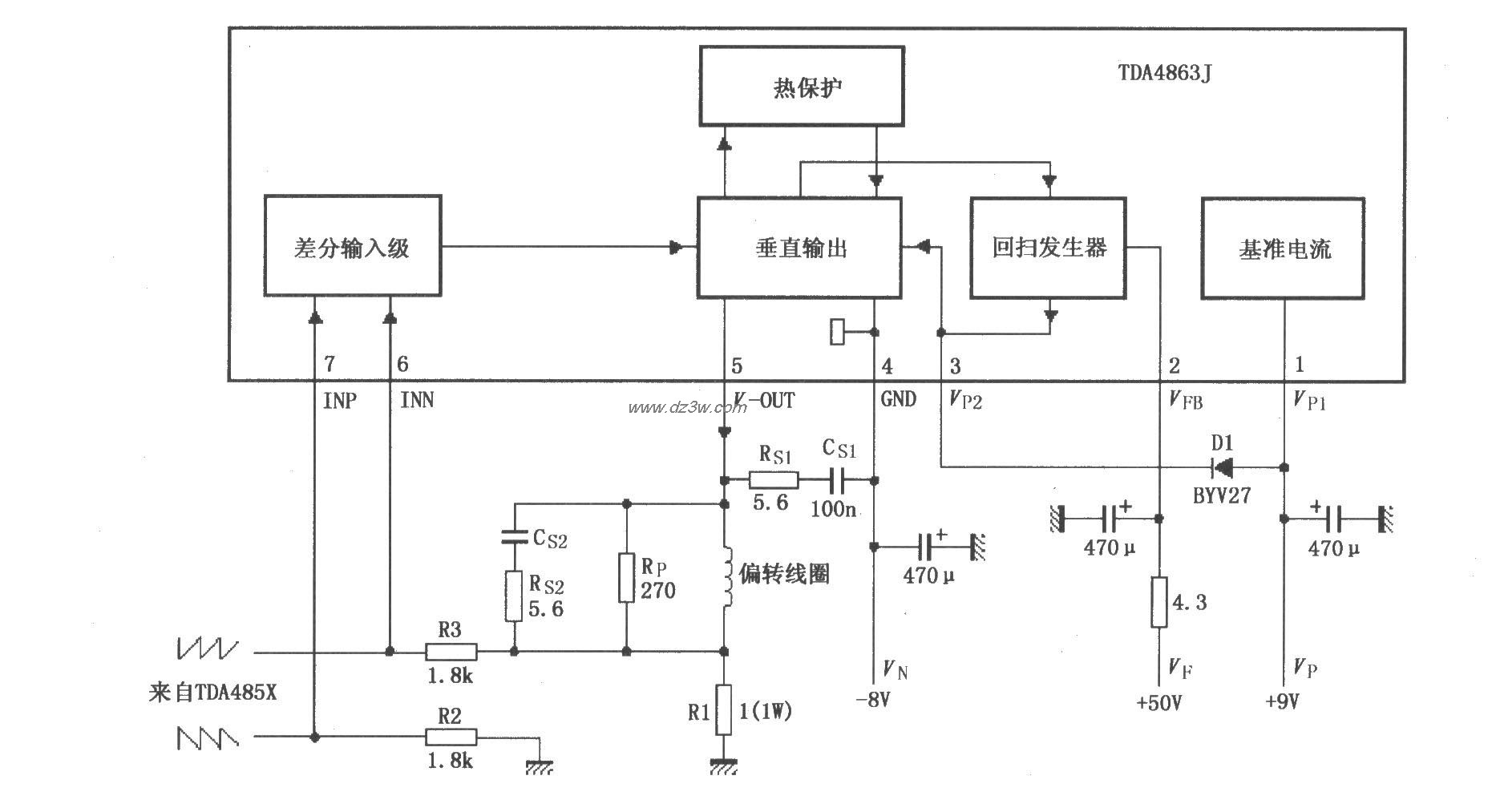 TDA4863AJ基本应用电路(电路图