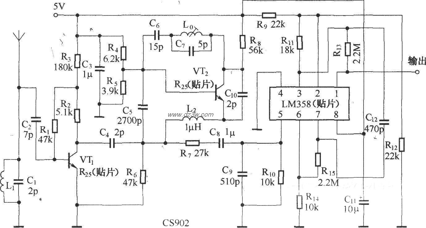 超再生接收组件CS902(与电路图
