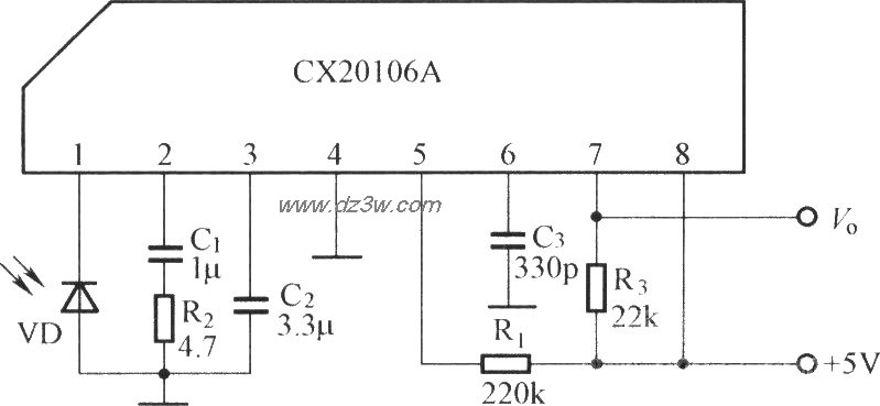 CX20106A的应用电路图电路图