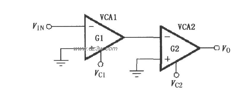 VCA610扩展增益范围和改电路图