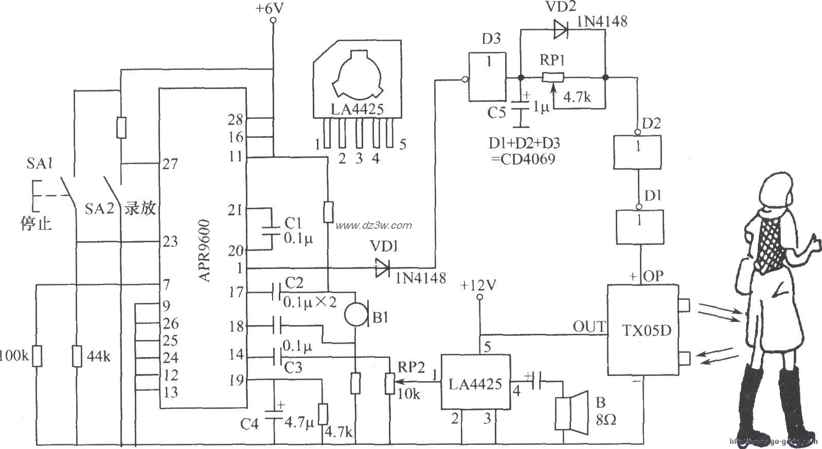 商品功能自动介绍机电路图