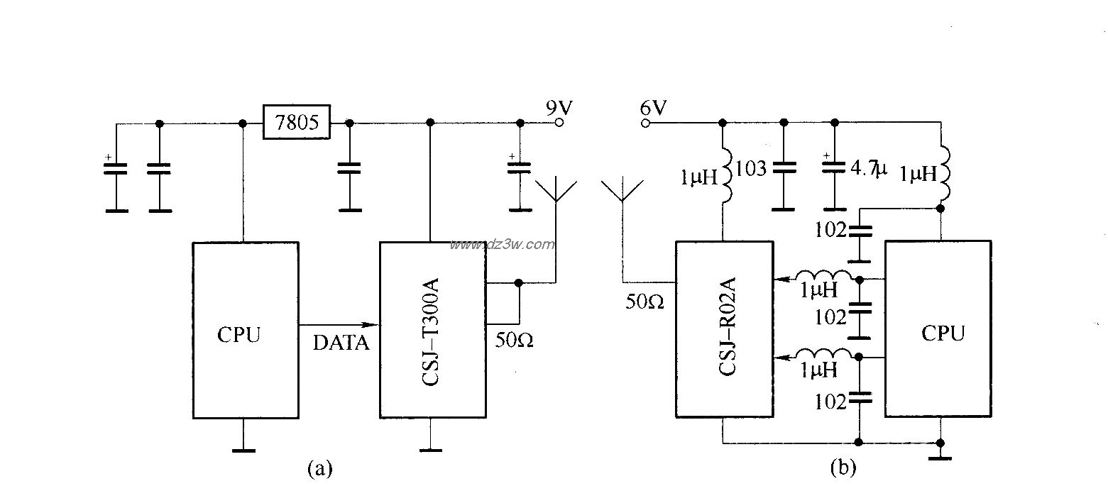 CSJ-T300A/CSJ-R02A与单电路图