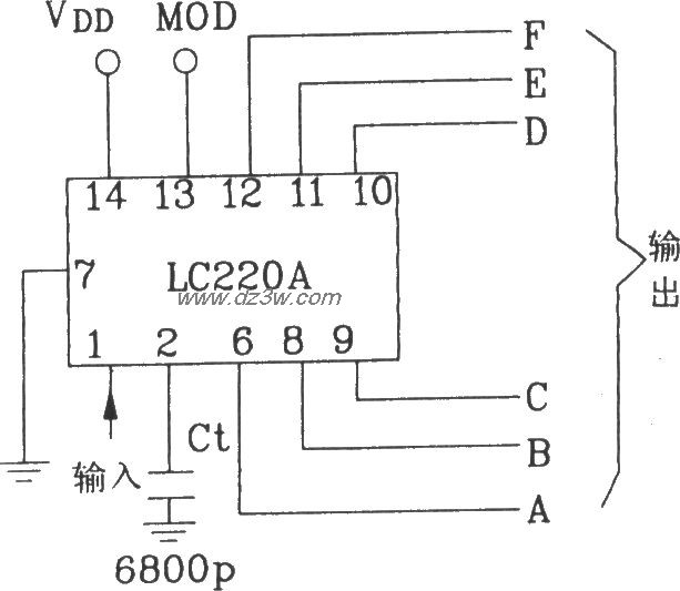 LC220A构成的典型接收应电路图