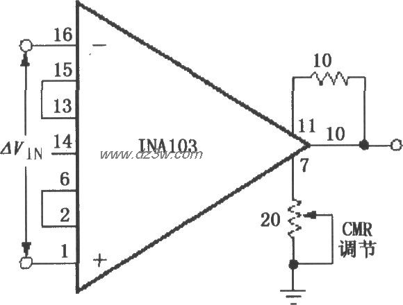 外部可调CMR(共模抑制比电路图