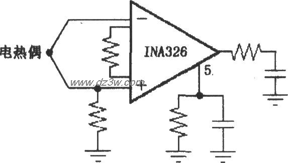 INA326／327提供偏流返回电路图