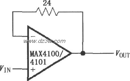 由MAX4100／4101构成的单电路图