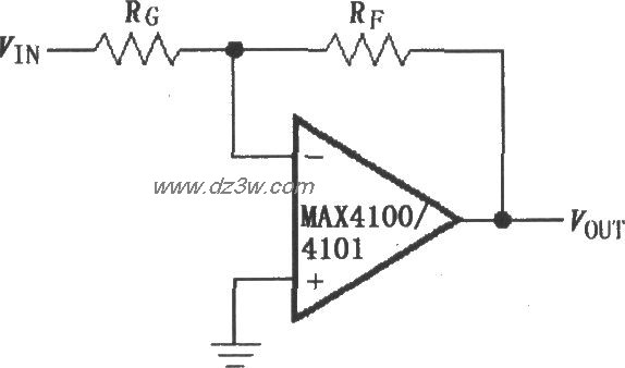 由MAX4100／4101构成的反电路图