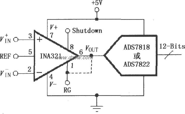 由INA321／322构成的直接电路图