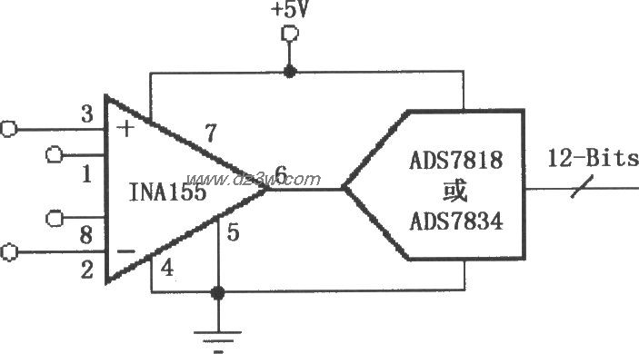 由INA155／156构成的直接电路图