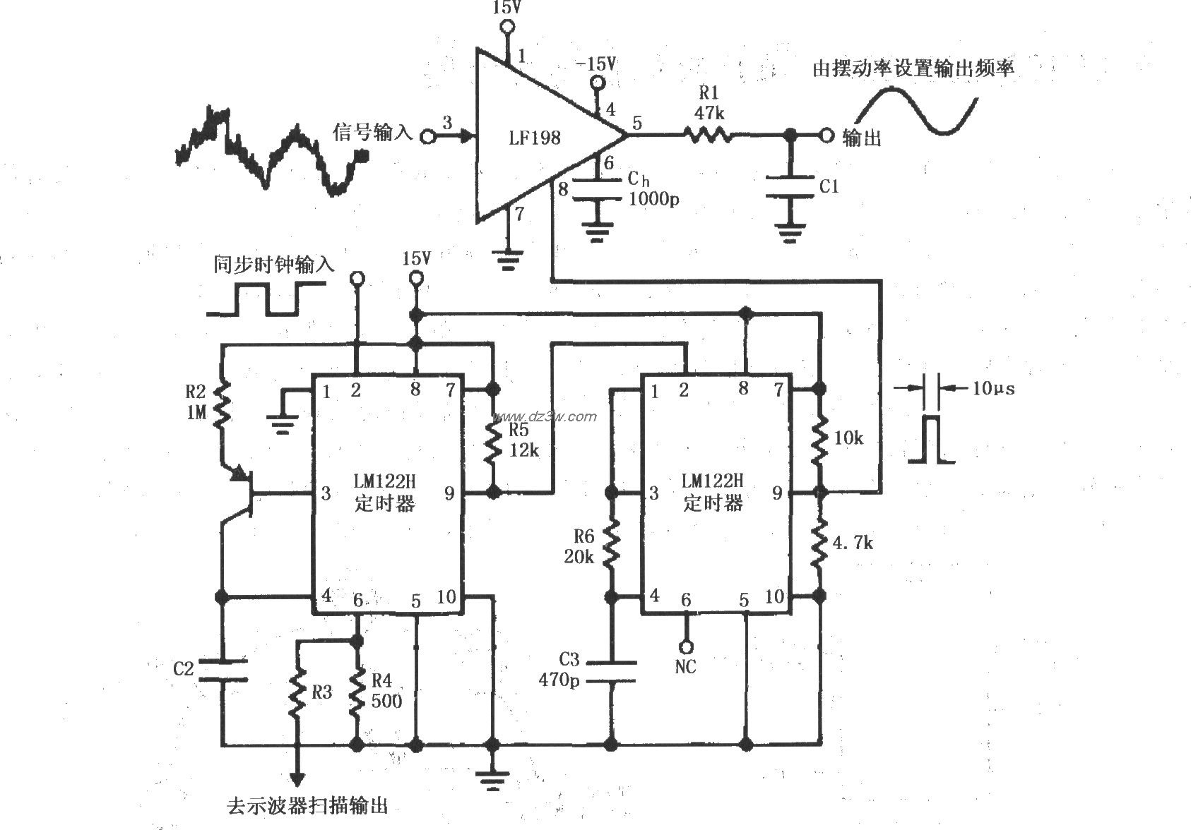 由LF198与LM122H构成的乘电路图