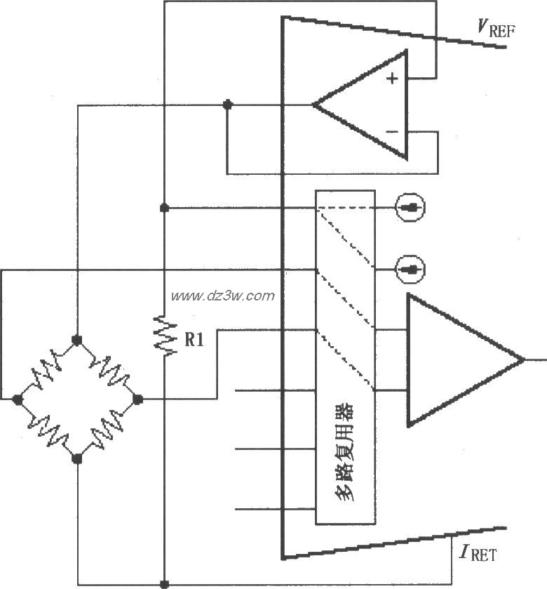XTR108电压激励电桥电路电路图