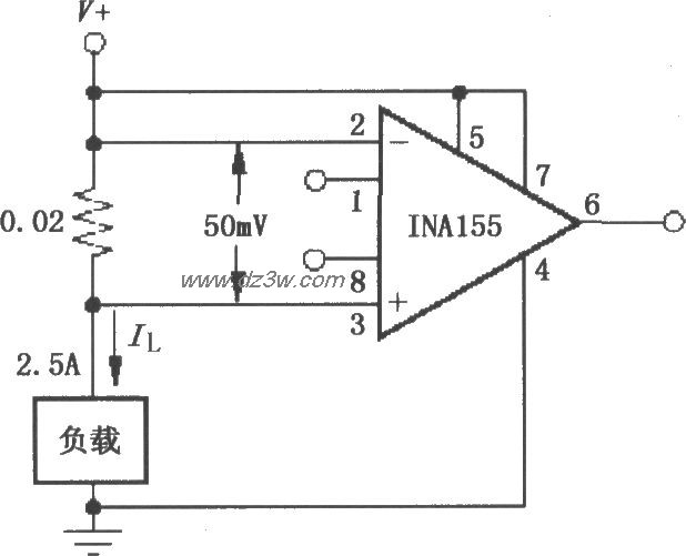 由INA155／156构成用于检电路图