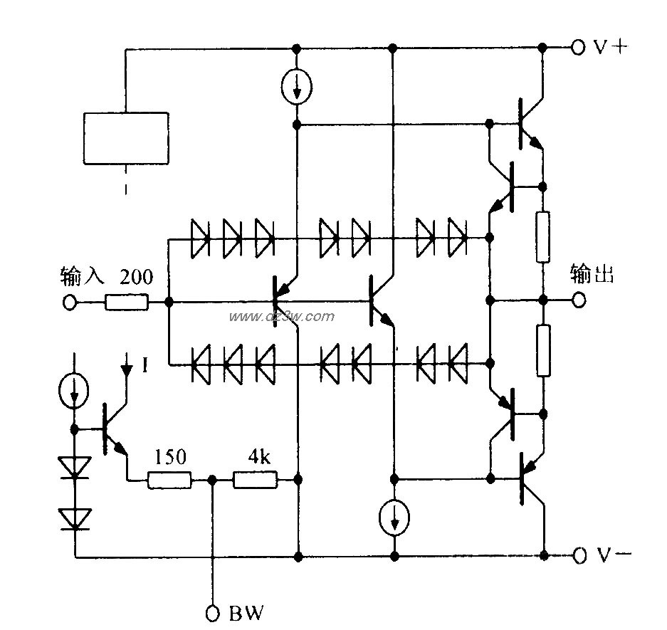 250mA高速缓冲器BUF634简电路图