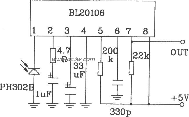 由BL20106构成典型应用电电路图