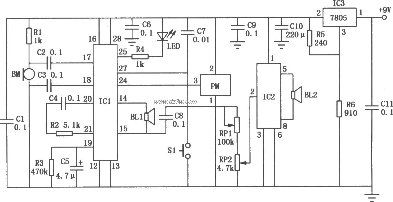 电子看门狗电路电路图