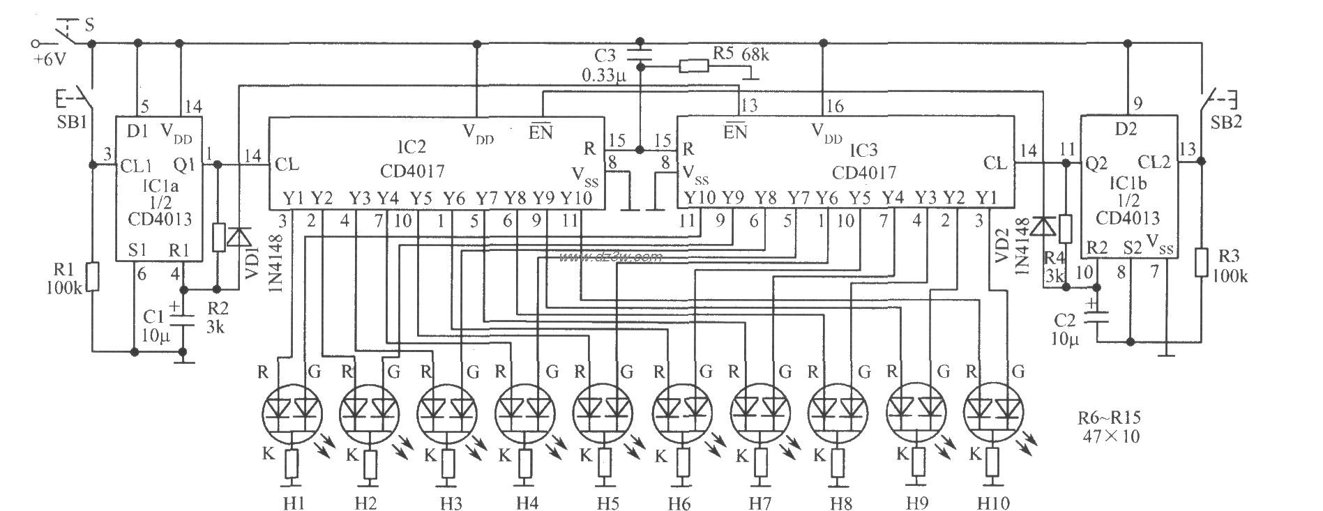 踢足球比赛游戏电路电路图