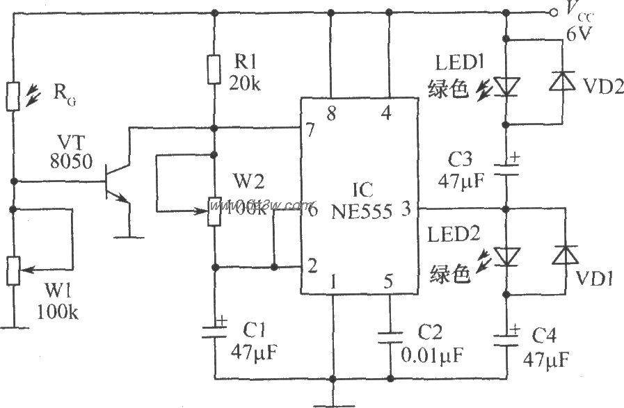 电子萤火虫电路电路图