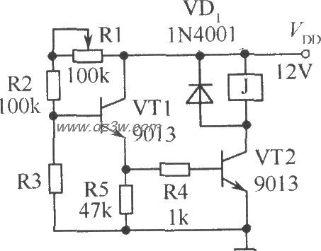 光暗控制继电器的电路电路图