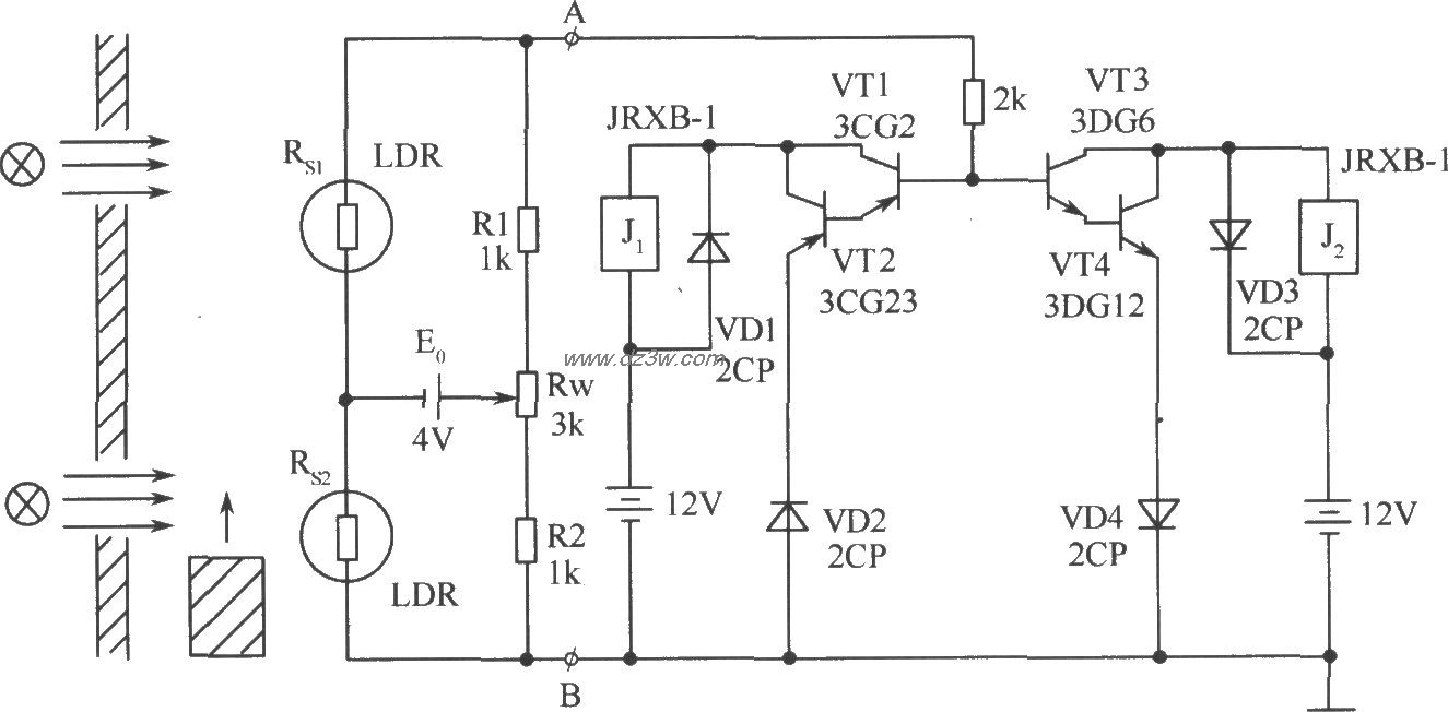鉴别物体运动方向电路电路图