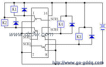 继电器的控制电路电路图