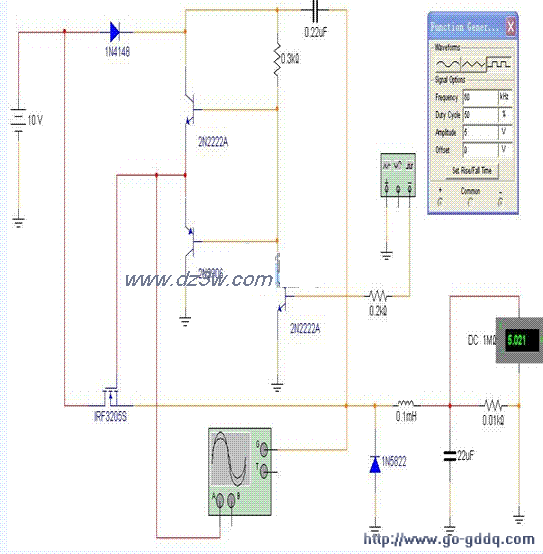 用N-CH的MOSFET来进行BU电路图