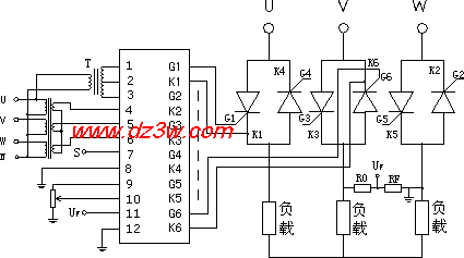 SXTY三相交流调压（闭环电路图