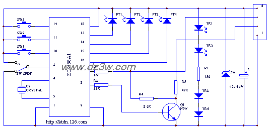 鼠标的电路原理图电路图
