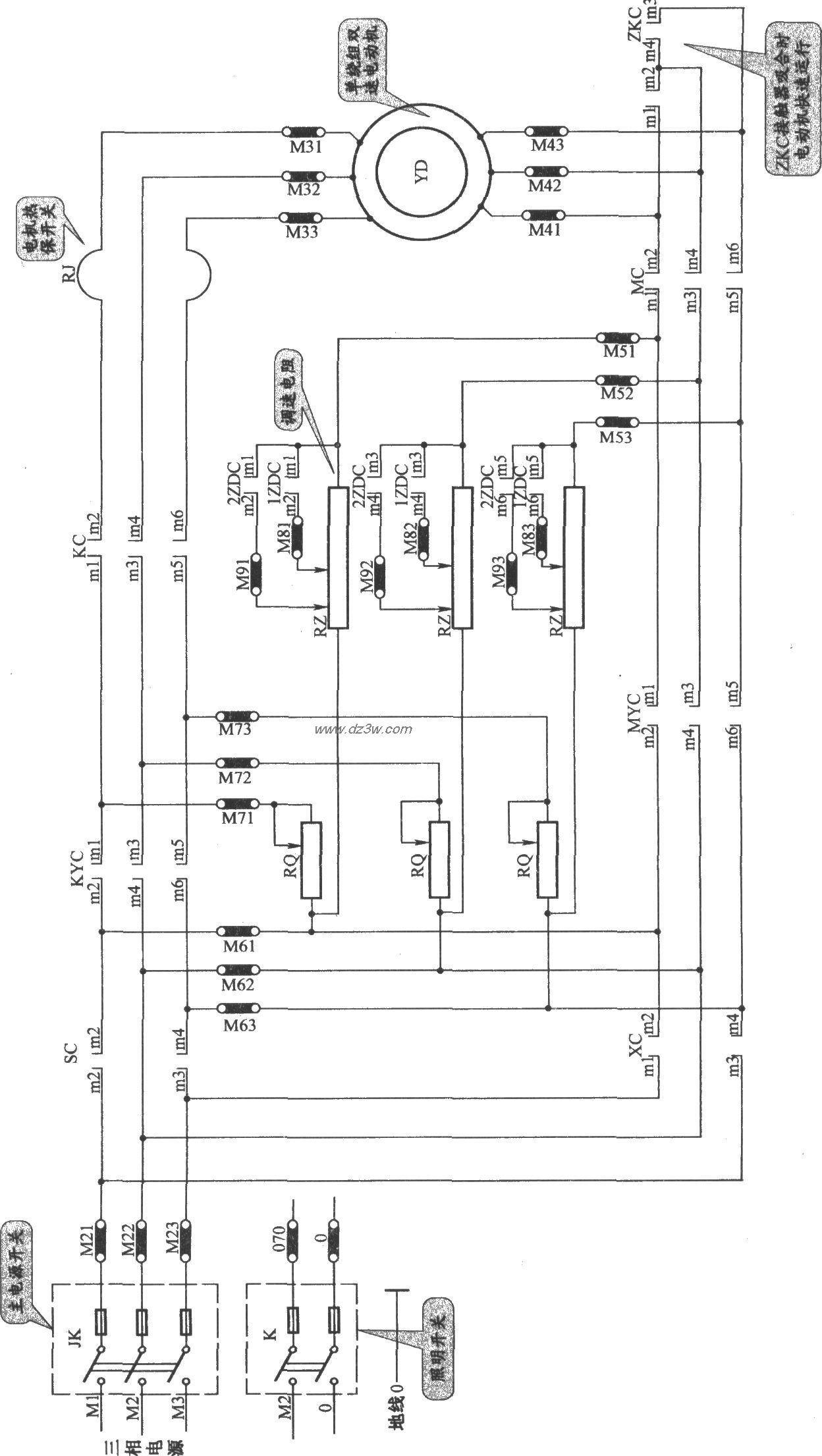 JKH1-771A电梯控制柜电路图