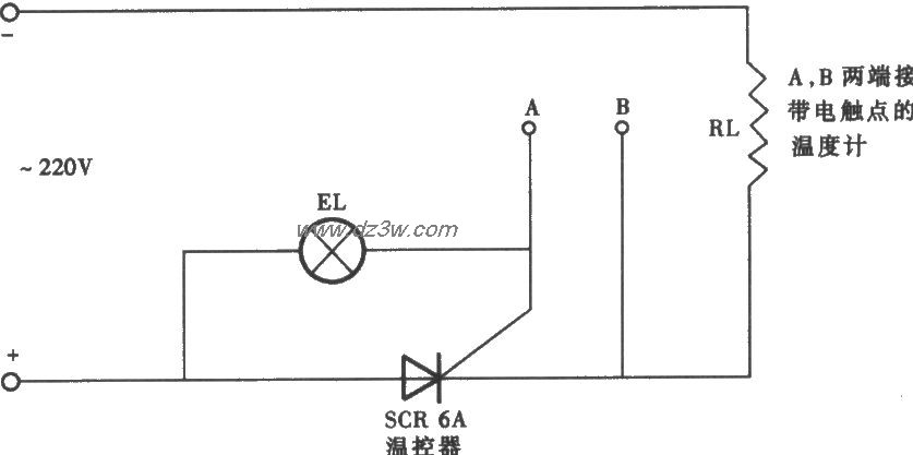 实用温控器电路电路图