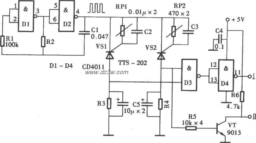 可任意设定温控范围的温电路图