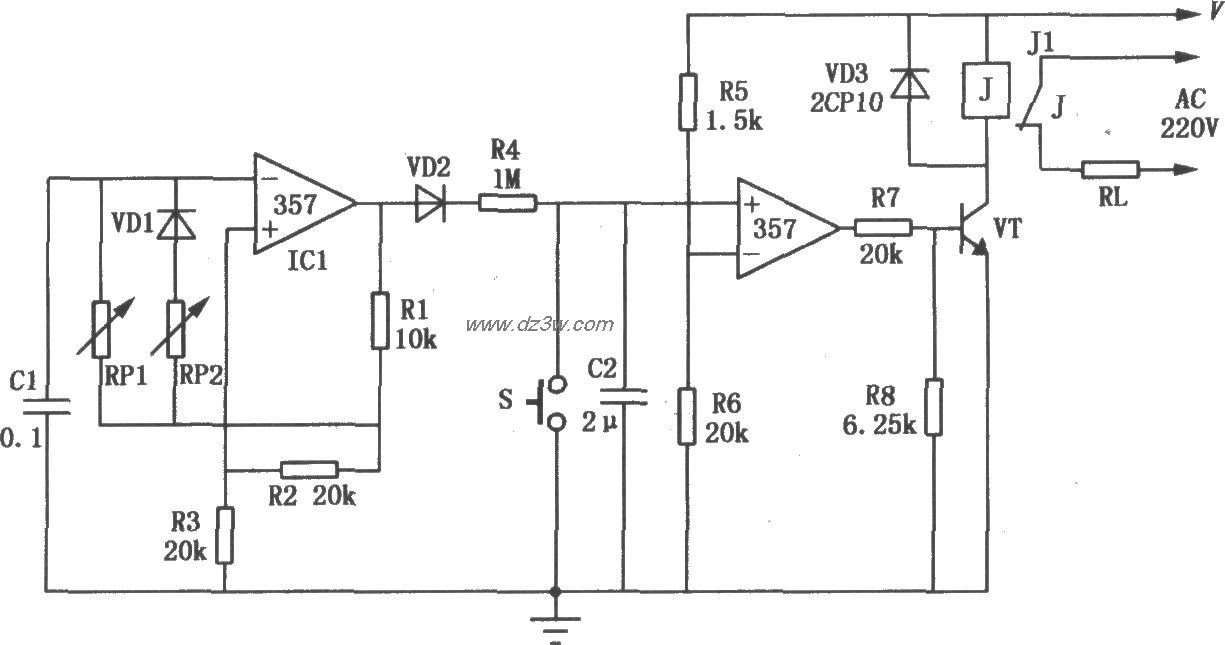 运放SF357组成的高精度定电路图