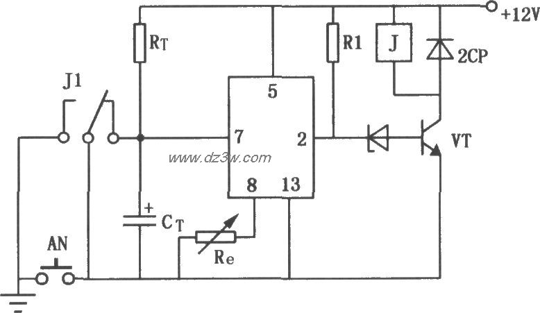 JEC-2组成的限时动作电路电路图