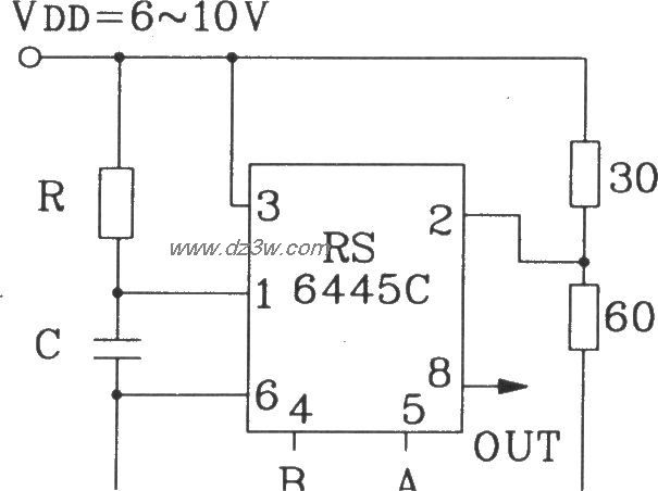 RS6445C长时间定时集成电电路图