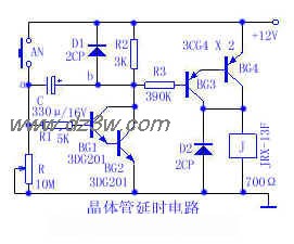 晶体管延时电路电路电路图