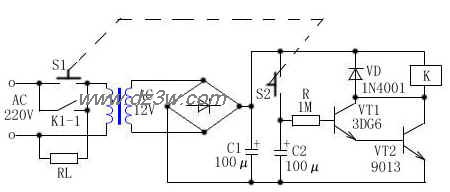 简易延时定时电路电路图