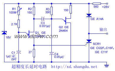 超精度长延时电路电路图