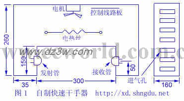 自制快速干手器电路电路图