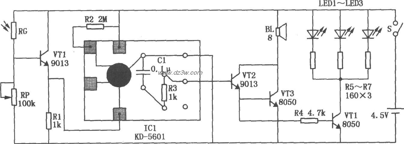 安全电子爆竹电路电路图