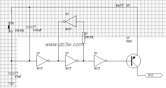 按键唤醒电路图电路图